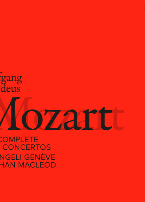 the album cover for Gli Geneve  Angeli - Mozart: The Complete Wind Concertos