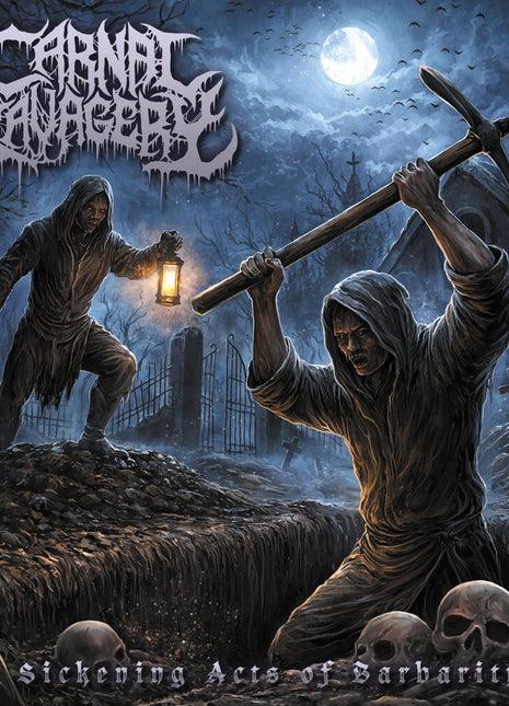 the album cover for Carnal Savagery - Sickening Acts Of Barbarity