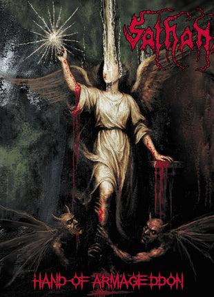 the album cover for Sathanas - Hand Of Armageddon