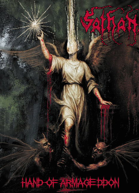 the album cover for Sathanas - Hand Of Armageddon