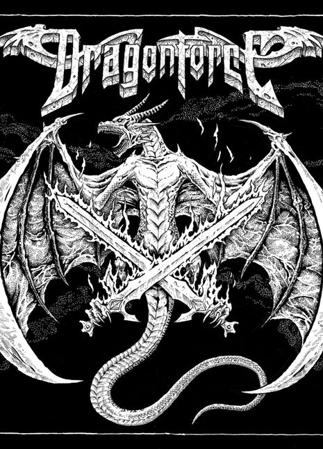 the album cover for DRAGONFORCE - DragonForce [Black]
