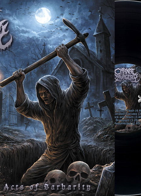 the album cover for Carnal Savagery - Sickening Acts Of Barbarity [Limited Edition]