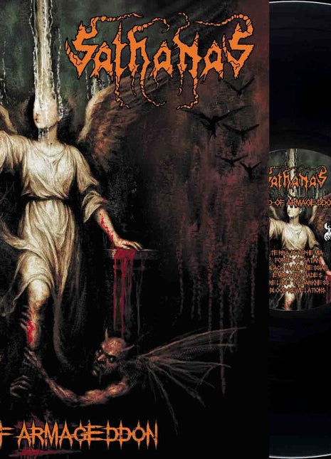 the album cover for Sathanas - Hand Of Armageddon (Bonus Track)