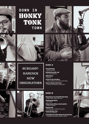 the album cover for Burgamy-Hancock New Originators - Down In Honky Tonk Town