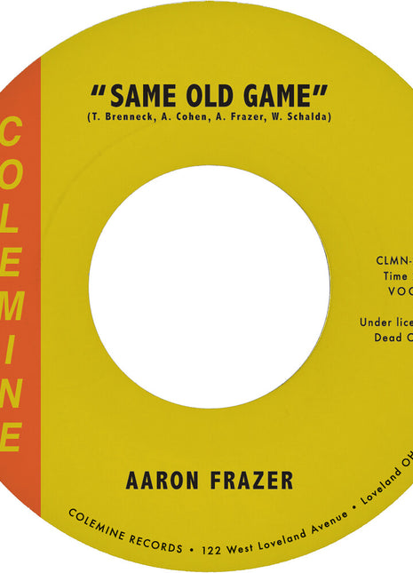 the album cover for Aaron Frazer - Same Old Game / Let Your Love Grow