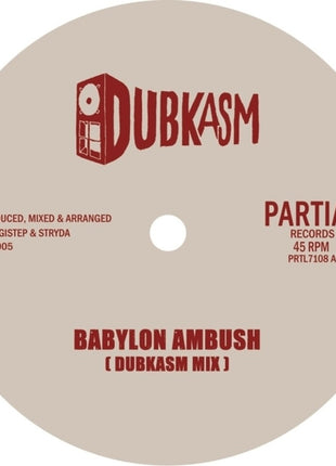the album cover for Dubkasm / Iration Steppas - Babylon Ambush [Clear Vinyl]