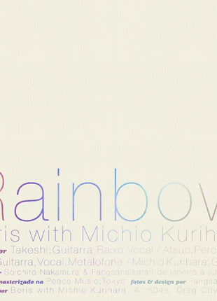 the album cover for Boris / Michio Kurihara - Rainbow