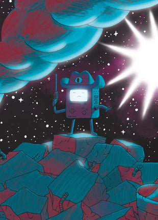 the album cover for Gilligan Moss - Adventure Time: Distant Lands Bmo's Mixtape (gilligan Moss Mix/groovy Cosmic Splatter Vinyl)