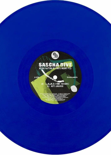 the album cover for Sascha Dive - My Definition Of House Music Vol. 3 (Blue) [Colored Vinyl]