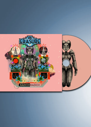the album cover for Erasure - Radio !! Radio !!