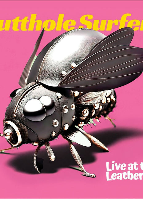 the album cover for Butthole Surfers - Live At The Leather Fly - Yellow/Red [Colored Vinyl] (Red)