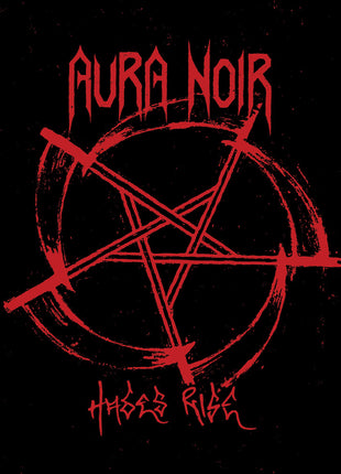 the album cover for Aura Noir - Hades Rise [Colored Vinyl] (Red)