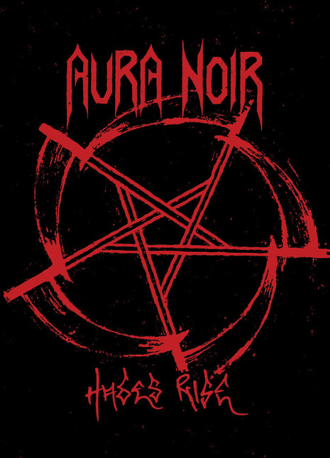 the album cover for Aura Noir - Hades Rise [Colored Vinyl] (Red)
