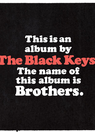 the album cover for The Black Keys - Brothers [Cola Bottle Clear]