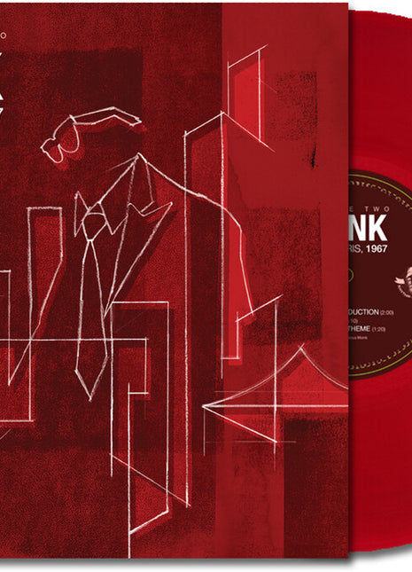 the album cover for Thelonious Monk - Monk Live In Paris 1967 Vol. 2 [Colored Vinyl] [180 Gram] (Red)