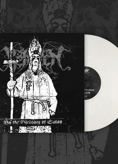 the album cover for Behexen - By The Blessing Of Satan [Colored Vinyl] (Wht)