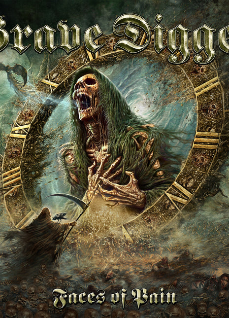 the album cover for Grave Digger - Faces Of Pain [Colored Vinyl] (Gol)
