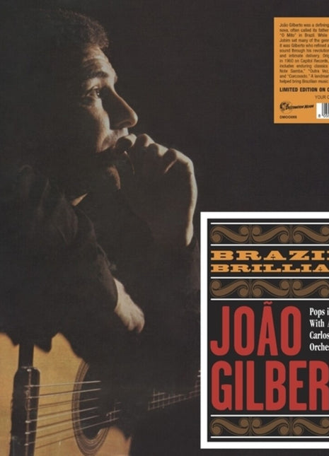 the album cover for Joao Gilberto - Brazil's Brilliant [Limited Edition] [Clear Vinyl]