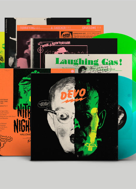 the album cover for Devo - Nitrous Nightmare: Halloween Live 1975 [Indie Exclusive] [Limited Edition]