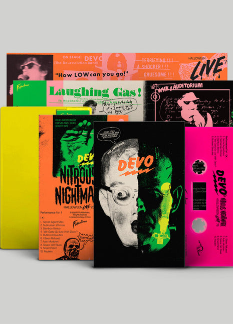 the album cover for Devo - Nitrous Nightmare: Halloween Live 1975 [Indie Exclusive] [Limited Edition]