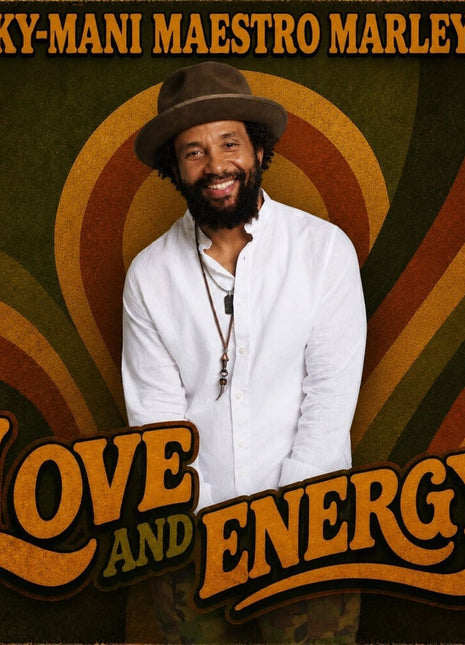the album cover for Ky Marley -Mani - Love & Energy