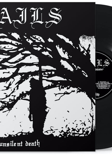 the album cover for Nails - Unsilent Death