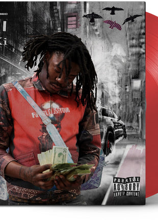 the album cover for Lucki - Days B4 Iii [Indie Exclusive]Translucent Red [Colored Vinyl] (Red)