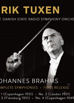 the album cover for Danish State Radio Symphony Orchestra - Johannes Brahms: Syms 1-4 - Erik Tuxen