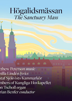 the album cover for Gustaf Sjokvists Kammarkor - Hogalidsmassan - Sanctuary Mass