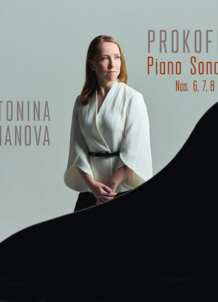 the album cover for Antonina Suhanova - Piano Sons 6 7 & 8