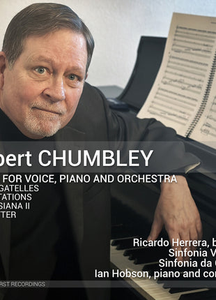 the album cover for Riccardo Herrera - Robert Chumbley: Music For Voice Pno & Orchestra