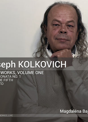 the album cover for Magdalena Bajuszova - Joseph Kolkovich: Pno Works