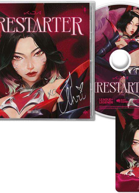 the album cover for K/DA, League of Legends - FIRESTARTER (EP) [Ahri Edition]