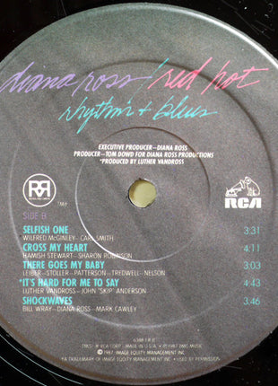 Diana Ross : Red Hot Rhythm + Blues (LP, Album)