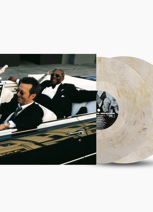 the album cover for Eric Clapton & B.B. King - Riding with the King - Remastered Expanded Edition [Grey Lemon Marble]