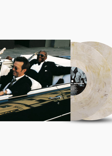 the album cover for Eric Clapton & B.B. King - Riding with the King - Remastered Expanded Edition [Grey Lemon Marble]