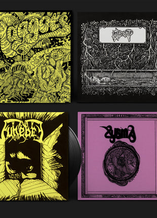 the album cover for Xysma - Maggots: Original Artyfacts From the First Finnish Death Metal Era Part Ii (3-7inch)