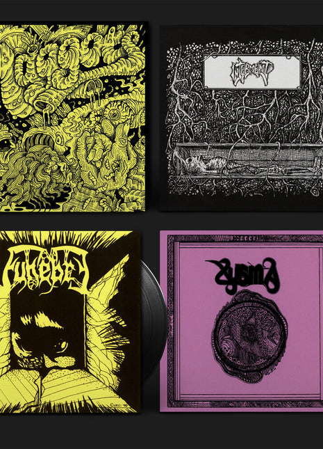 the album cover for Xysma - Maggots: Original Artyfacts From the First Finnish Death Metal Era Part Ii (3-7inch)