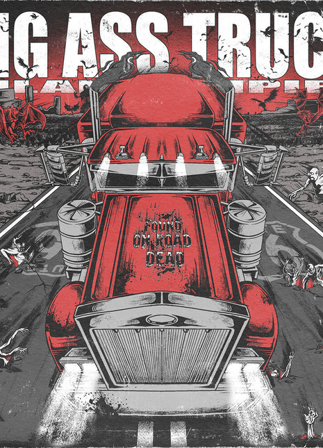 the album cover for Big Ass Truck Ie - Found On Road Dead (The Crusher Edition) (10in)