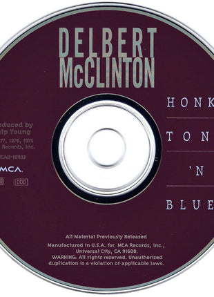 Delbert McClinton : Honky Tonk 'N' Blues (CD, Comp)