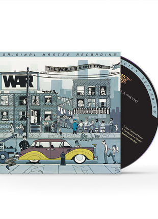 the album cover for War - World Is A Ghetto