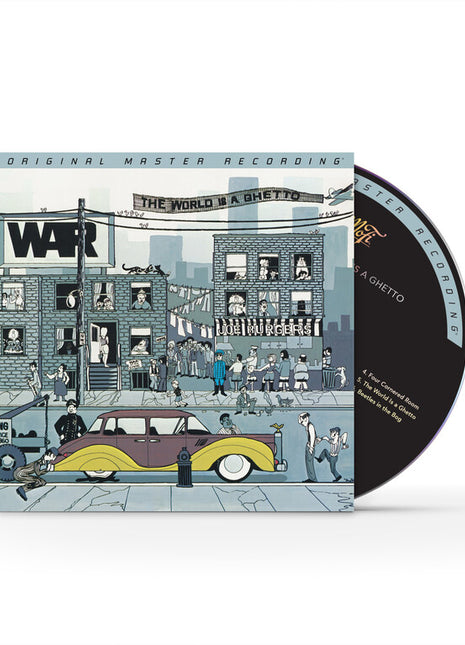 the album cover for War - World Is A Ghetto