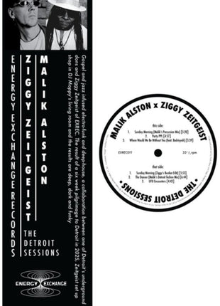 the album cover for Ziggy Zeitgeist / Malik Alston - Detroit Sessions (Ep)
