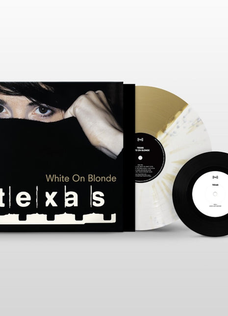 the album cover for Texas - White On Blonde (30th Anniversary Edition) [Colored Vinyl]