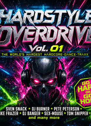 the album cover for Hardstyle Overdrive Vol 01 / Various - Hardstyle Overdrive Vol 01 / Various