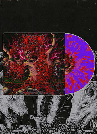 the album cover for Anti-Sapien - At The Mercy Of The Merciless [Colored Vinyl] (Red) (Viol)