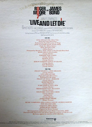 Various : Live And Let Die (Original Motion Picture Soundtrack) (LP, Album, Ter)