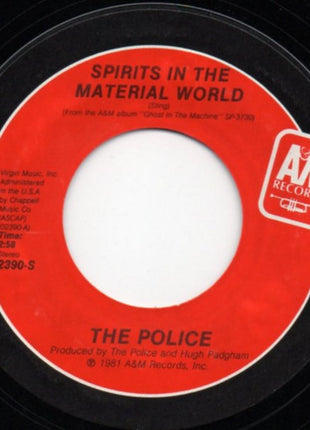 The Police : Spirits In The Material World (7", Single, Styrene, Pit)