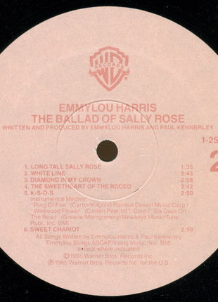 Emmylou Harris : The Ballad Of Sally Rose (LP, Album, Spe)