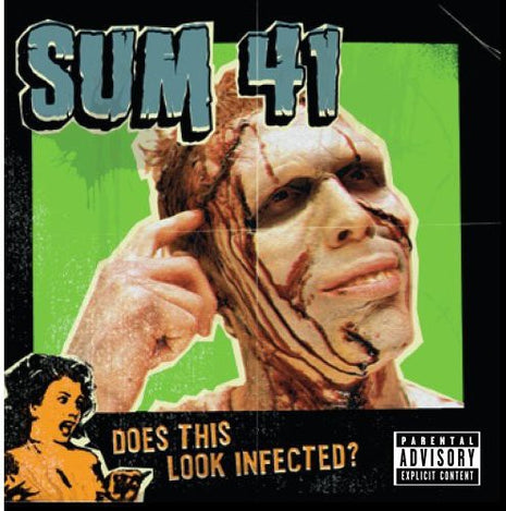the album cover for Sum 41 - Does This Look Infected